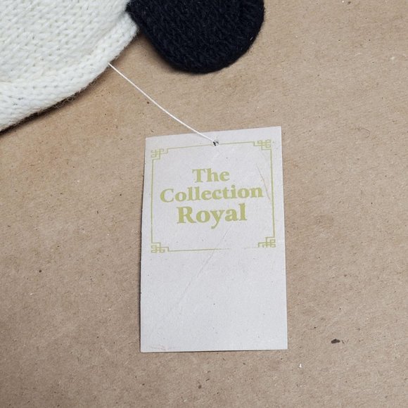 Wool Hat Panda Design One Size White/Black - Picture 7 of 7